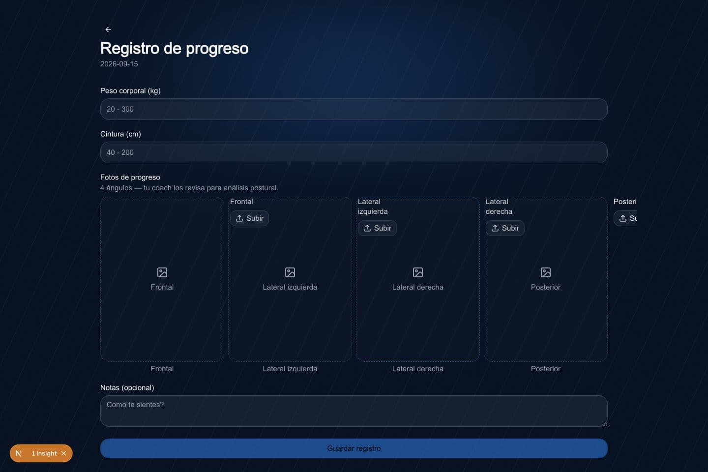 Completa un seguimiento solicitado
