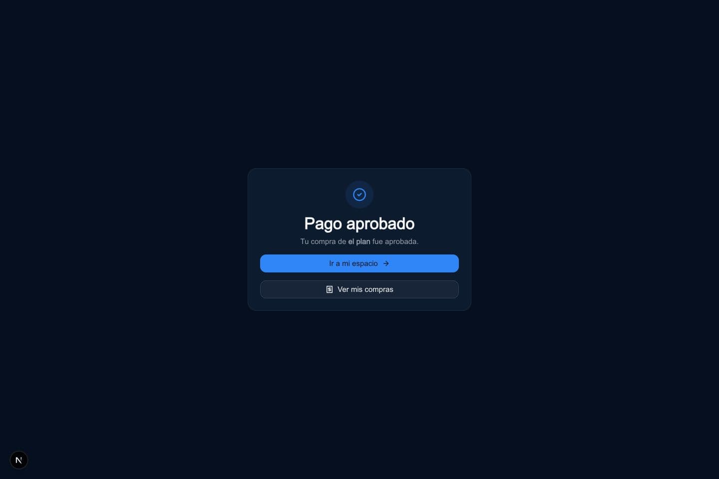 Comprueba el resultado en Mis compras