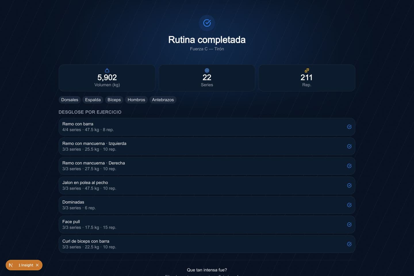 Revisa el resumen y corrige registros