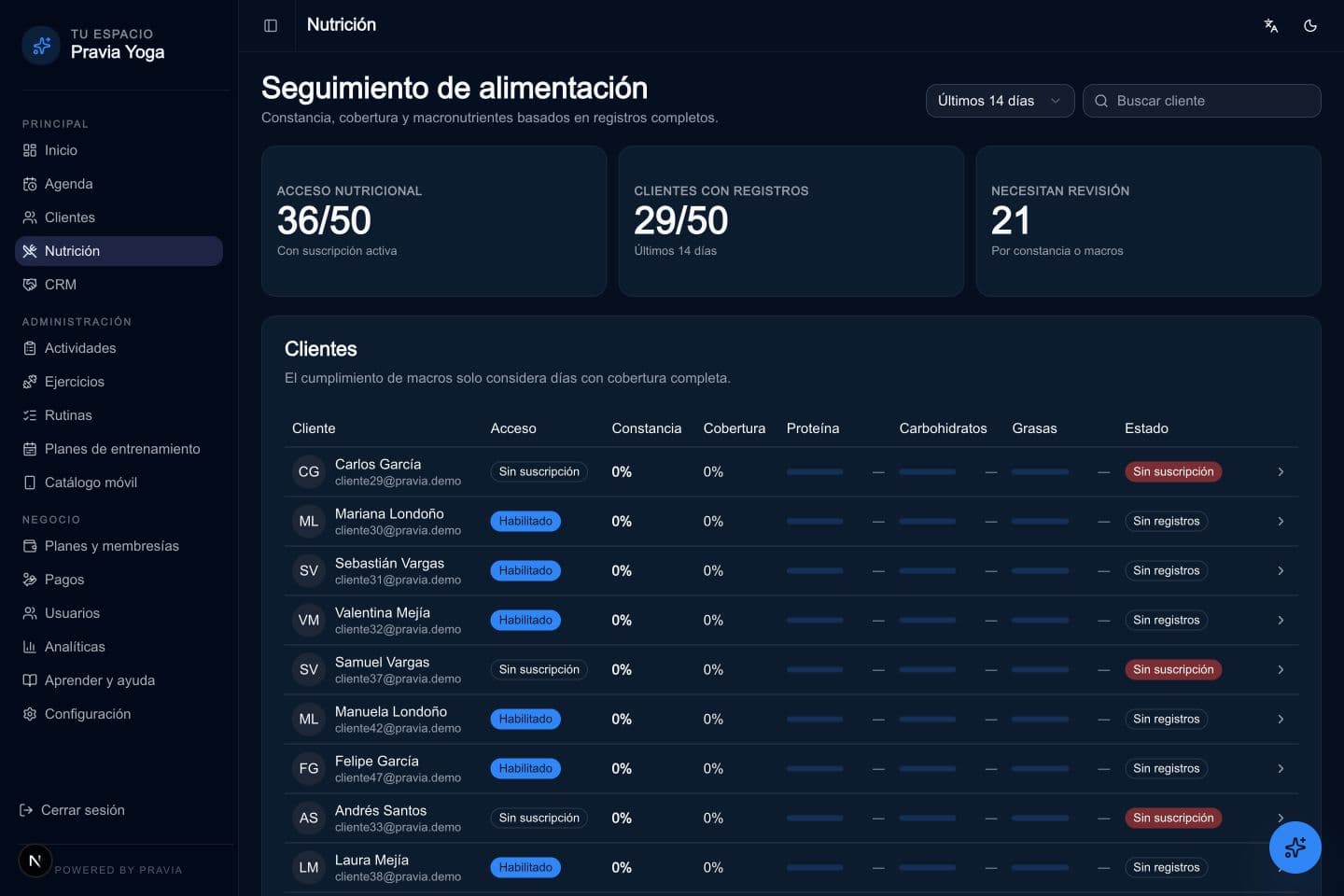 Selecciona el cliente